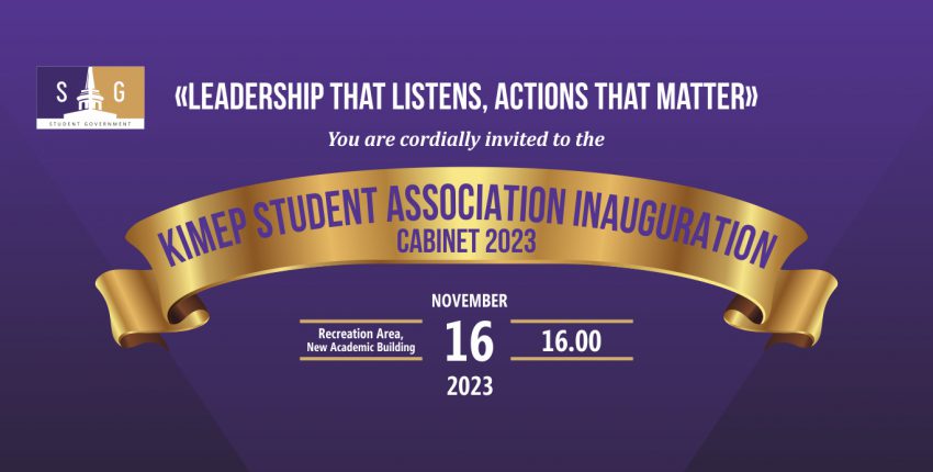 KIMEP STUDENT ASSOCIATION INAUGURATION CABINET 2023