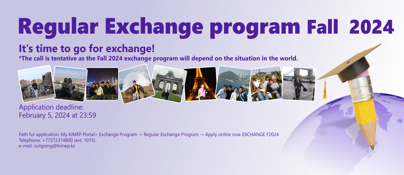 Slider for Fall 2024 exchange program
