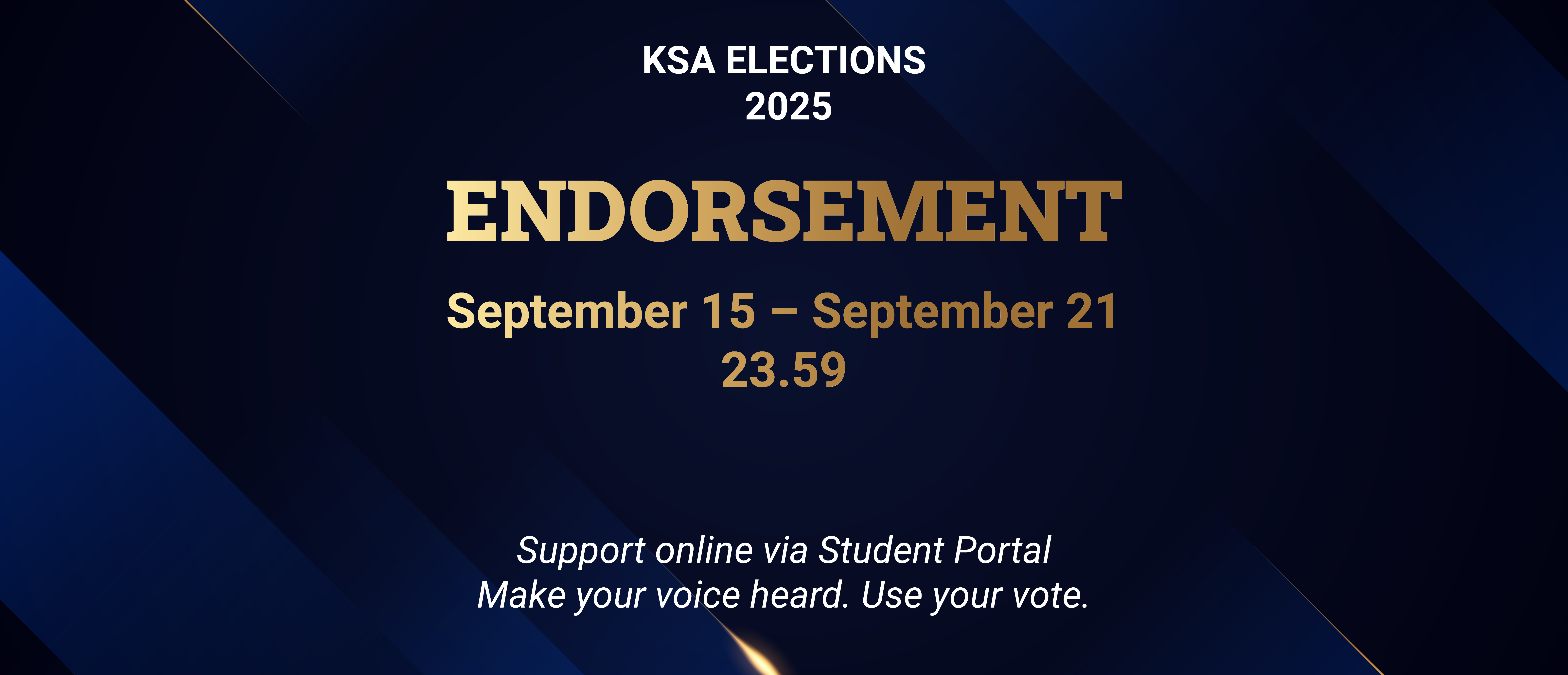 Endorsement slider