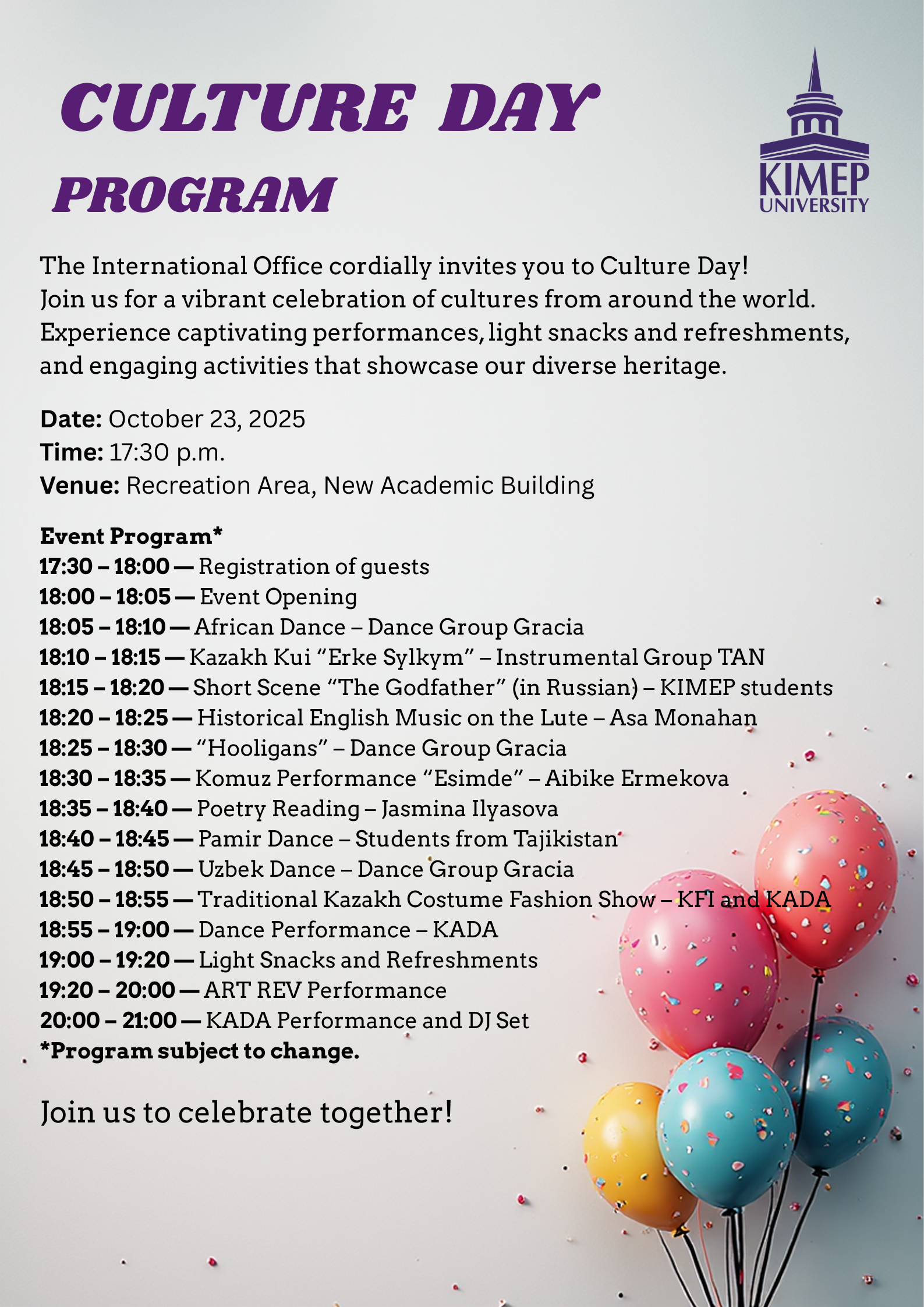 Program Culture Day
