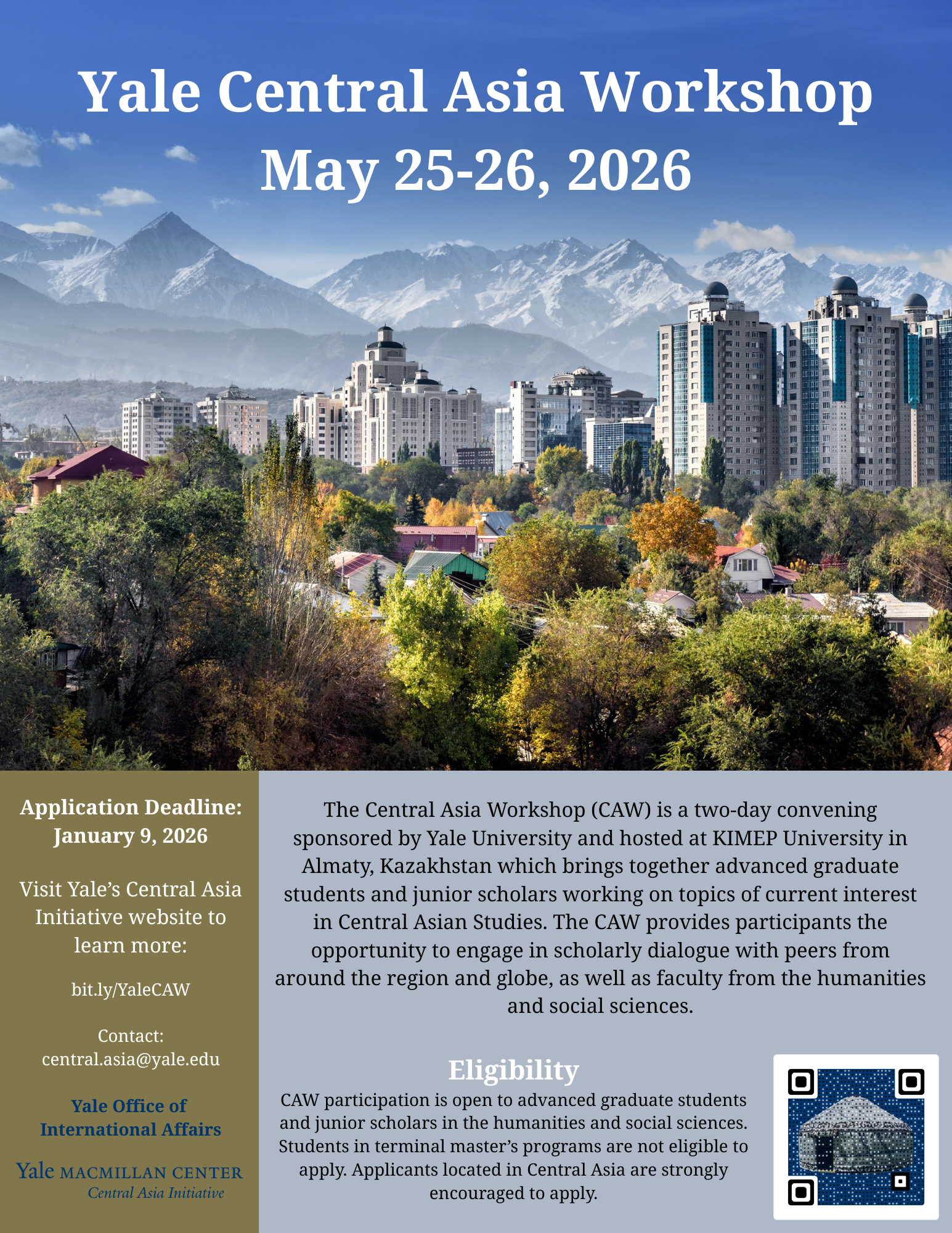 Central Asia Workshop 2026 Flyer