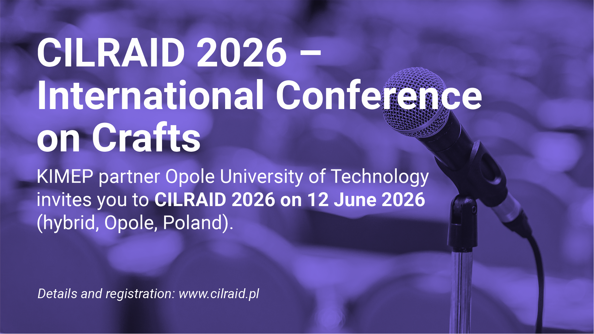 Slider for the Conference in Opole university